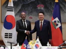윤석열 대통령, 유엔총회 계기 아이티 총리와 정상회담 개최 기사 이미지