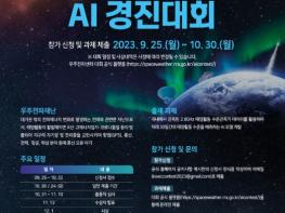 국립전파연구원, 2023년 우주전파재난 예측 AI 경진대회 개최 기사 이미지