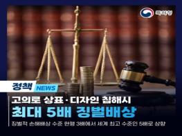 특허청, 고의로 상표·디자인 침해시 최대 5배 징벌배상 기사 이미지