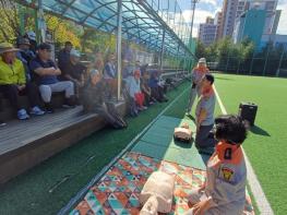 양주시 양주2동 그라운드골프클럽, 회원 대상 심폐소생술 교육 실시 기사 이미지