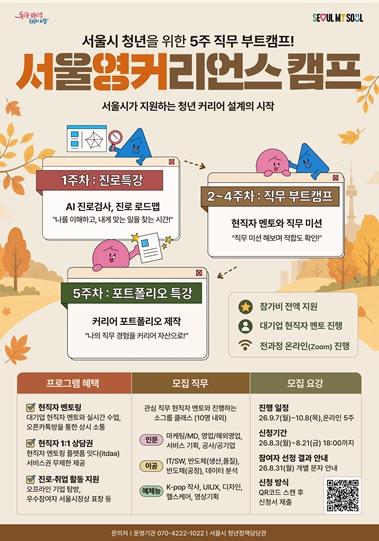전국 최초 도입에 7.1대 1 몰렸다… 서영커 캠프 가을학기 모집