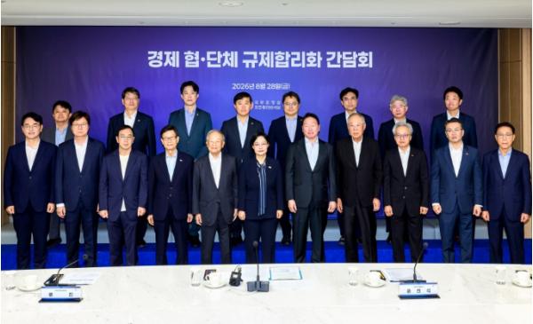 한성숙 국무총리, 경제 협･단체 규제합리화 간담회 주재